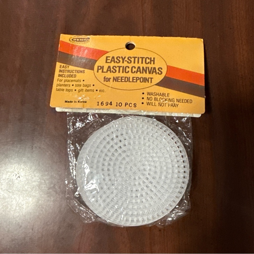 Vintage Plastic Canvas for Needlepoint